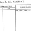 Crane, Perry B. (Mrs. Charlotte K.)