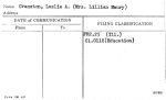 Cranston, Leslie A. (Mrs. Lillian Maury)