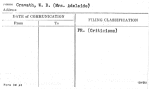 Cravath, W.B. (Mrs. Adelaide)
