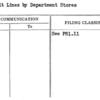 Credit Lines by Department Stores