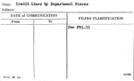 Credit Lines by Department Stores