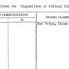 Criticisms re: Disposition of Holland Tulip Bulbs