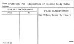 Criticisms re: Disposition of Holland Tulip Bulbs