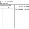 Crosby, W.F. (Editor)
