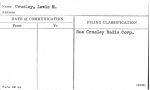 Crosley, Lewis M.