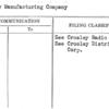 Crosley Manufacturing Company