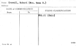Crowell, Robert (Mrs. Emma E.)