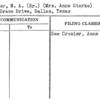 Crozier, N.A. (Sr.) (Mrs. Anne Starke)