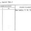 Cruise, Gerald (Sec.)