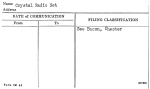 Crystal Radio Set
