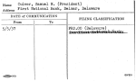 Culver, Samuel N. (President)