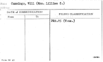 Cummings, Will (Mrs. Lillian C.)