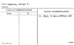 Cummins, George C.