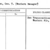 Cussen, Geo. T. (Western Manager)