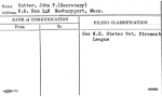 Cutter, John F. (Secretary)