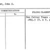 Cutter, John S.