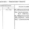 Czechoslovakia - Commissioner General