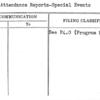 Daily Attendance Reports-Special Events