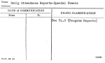 Daily Attendance Reports-Special Events