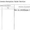 Daily Calendar-Reception Guide Service