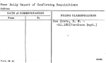 Daily Report of Confirming Requisitions