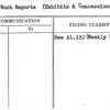 Daily Work Reports (Exhibits & Concessions Dept.)