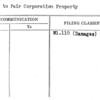 Damage to Fair Corporation Property
