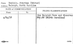 Daniels, Jonathan (Editor)