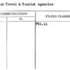 Data on Travel & Tourist Agencies