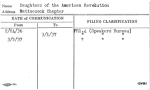 Daughters of the American Revolution
