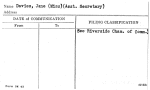 Davies, Jane (Miss) (Asst. Secretary)