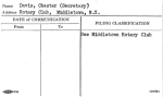 Davis, Chester (Secretary)