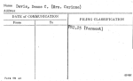 Davis, Deane C. (Mrs. Corinne)