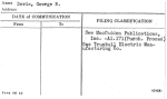 Davis, George B.