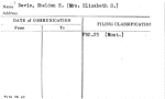 Davis, Sheldon E. (Mrs. Elizabeth S.)