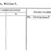 Davis, William F.