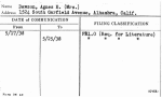 Dawson, Agnes E. (Mrs.)