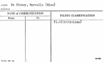 De Bicary, Marcella (Miss)