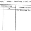 Deckinger, (Miss) - Secretary to Geo. McAneny