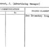 de Forest, J. (Advertising Manager)