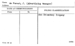 de Forest, J. (Advertising Manager)