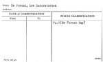 De Forest, Lee Laboratories