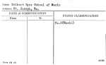 Delbert Dyer School of Music