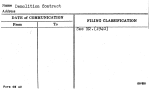 Demolition Contract