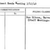 Department Heads Meeting 3/12/40
