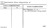 Departmental Files--Disposition of