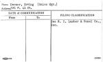 Dermer, Irving (Sales Mgr.)
