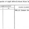 Description of Light Effects-First Floor Exhibit