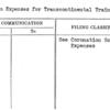 Design Expenses for Transcontinental Train