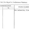 Desk Set for Mayor's Conference Members